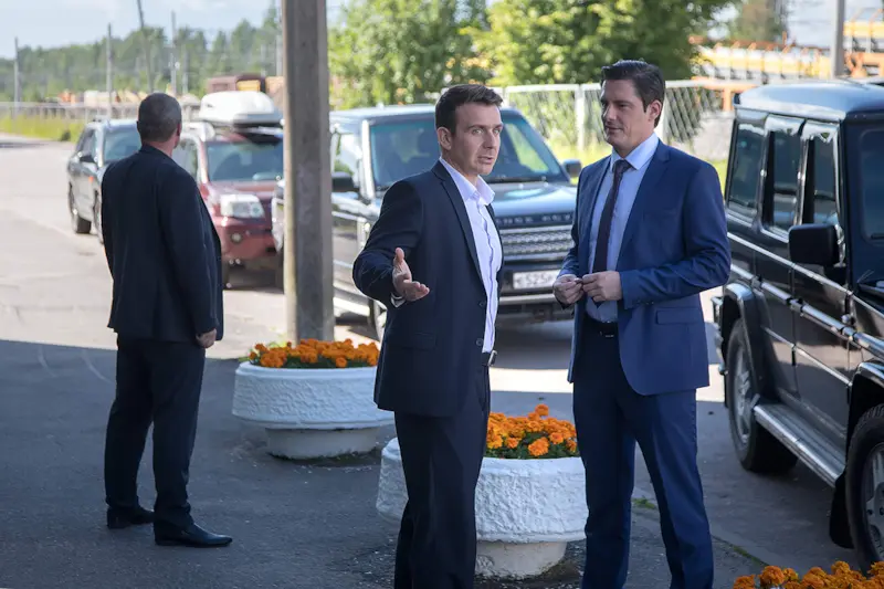 Антон Васильев и Дмитрий Паламарчук в сериале «Невский»