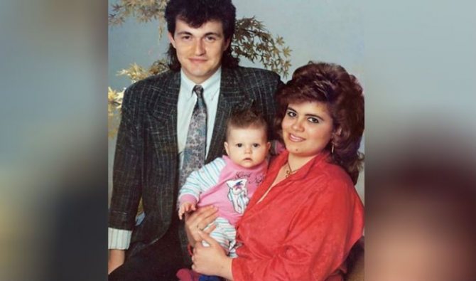 Дмитрий Дибров с женой Ольгой и дочкой Ладой