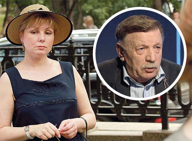 Гендиректор Музеев Московского Кремля Елена Гагарина и ее бывший супруг Элизбар Караваев (в круге), снявший популярные фильмы «Батальоны просят огня», «Сибирский цирюльник» и др.