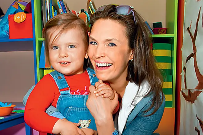 Марина Могилевская с дочкой