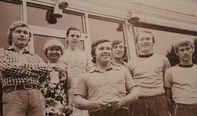 С футболистами киевского «Динамо»