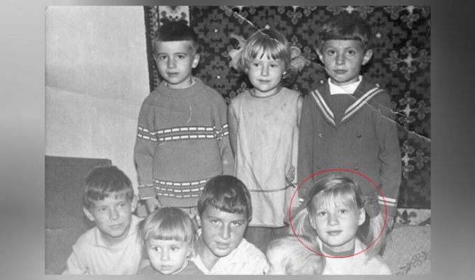 Вика Цыганова в детстве