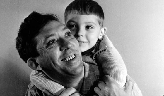 Юрий Никулин с сыном Максимом (1962 год)